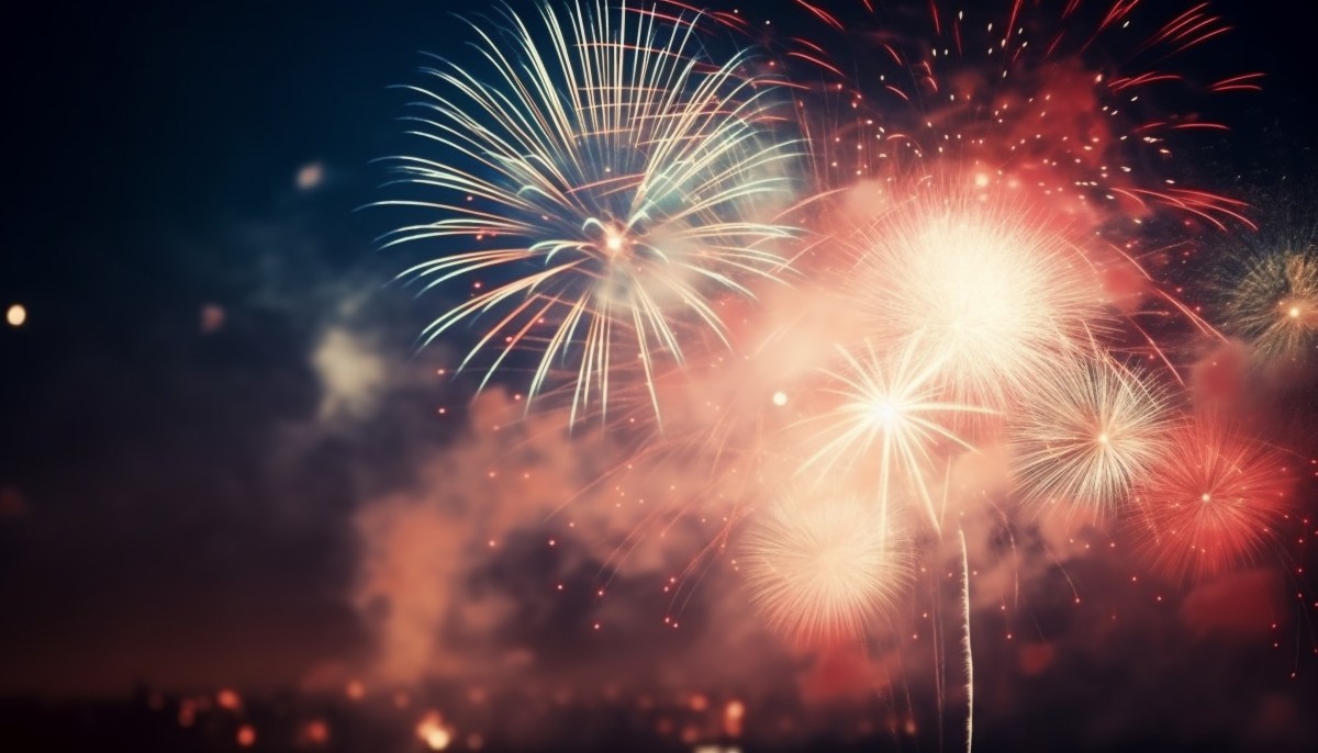 Fuegos artificiales y animales